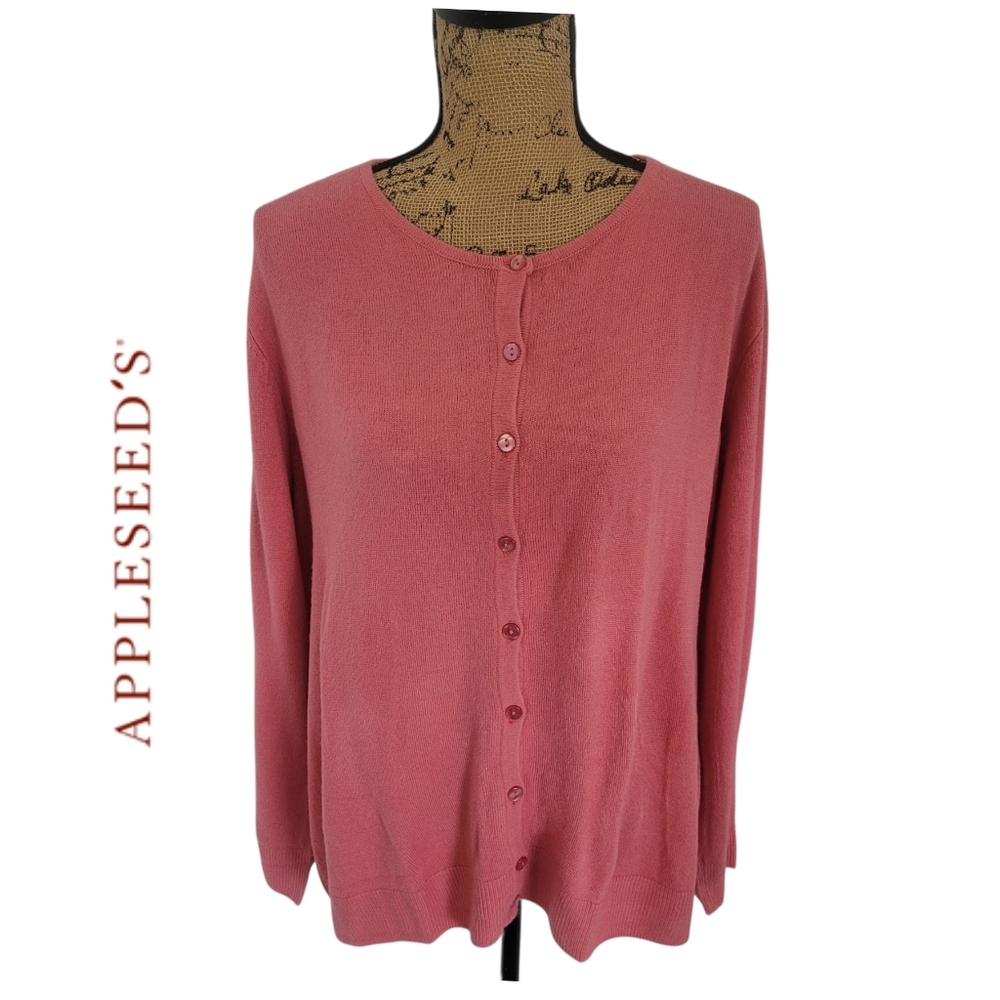 Appleseed's Women's Rose Cardigan NWOT